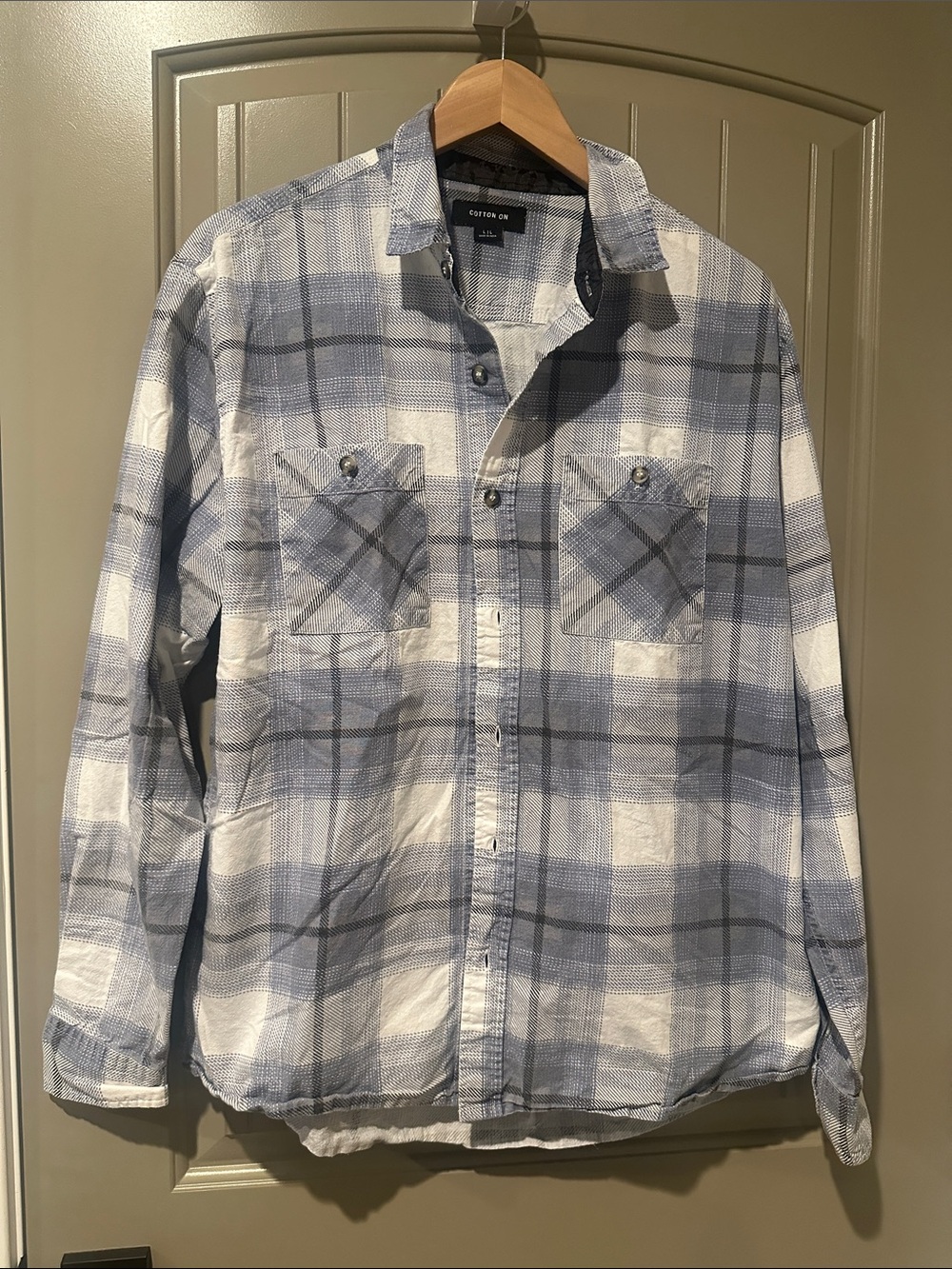 COTTON ON Plaid Button-Down L